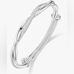 Twisted Silver Women's Bracelet